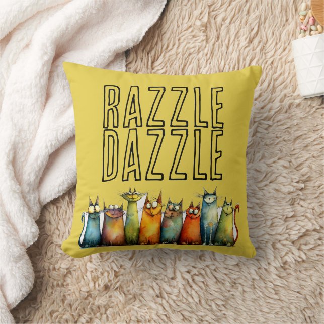 Razzle Dazzle Throw Pillow (Blanket)