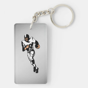 RB Football Player / Sports Design Key Ring