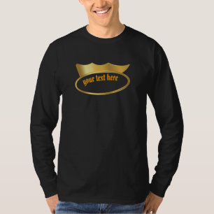 rban Streetwear Gold Crown, Custom Gothic Name T-S T-Shirt