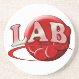 RBC LABORATORY LOGO RED BLOOD CELLS COASTER