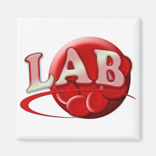 RBC MLT LABORATORY SWOOSH LOGO - MEDICAL CLINICAL MAGNET