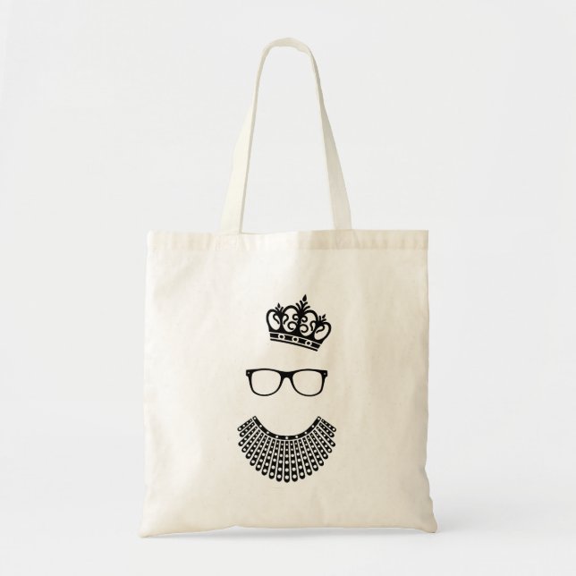 RBG Candle, Ruth Bader Ginsburg Gift, RIP RBG Tote Bag (Front)