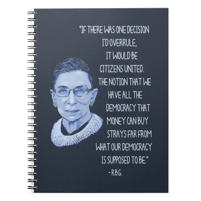 RBG Citizens United Notebook (Front)