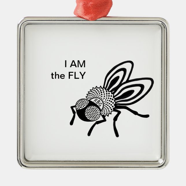 RBG Collar Ruth Bader Ginsburg Fly Ornament (Front)