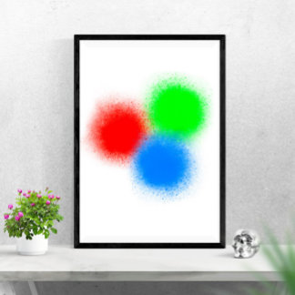 RBG colours WallArt Poster