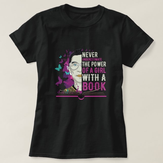 RBG - Educated Women Change the World T-Shirt (Design Front)