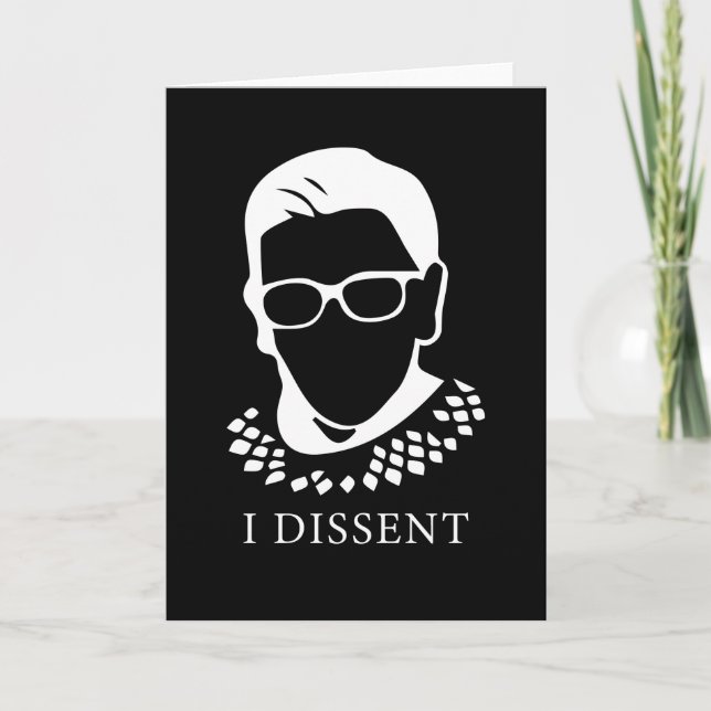 RBG Feminist Quote - Simple & Powerful Statement Card (Front)
