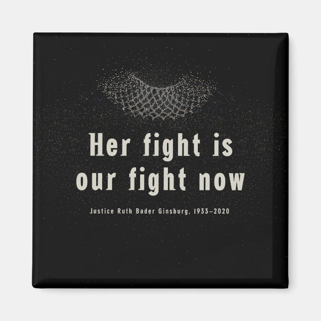 RBG :: Her fight is our fight now. Magnet (Front)