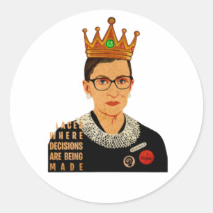 RBG I Dissent Ruth Bader Ginsburg Classic Round Sticker