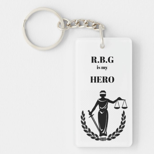 RBG is my Hero Key Ring (Front)