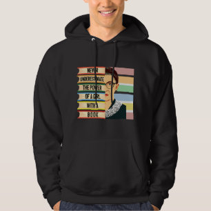 RBG - Never Underestimate a Girl with a Book Hoodie