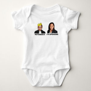 RBG Notorious Kamala Harris I'm Speaking Baby Bodysuit