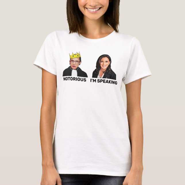 RBG Notorious Kamala Harris I'm Speaking T-Shirt (Front)