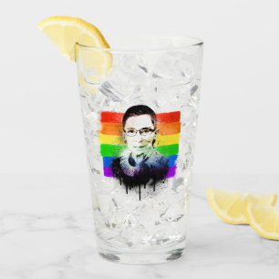 RBG Pride Flag Graffiti Glass
