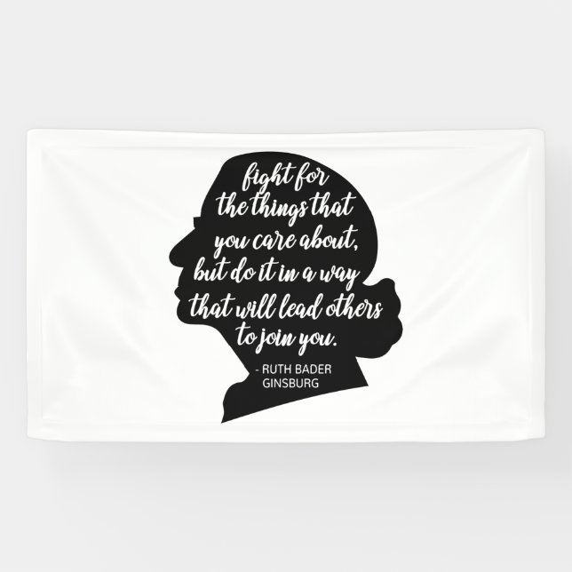 RBG Quotes, Ginsburg Quote, Ruth Bader Ginsburg Banner (Horizontal)