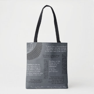 RBG Quotes - Ruth Bader Ginsburg - Shoulder Tote Bag