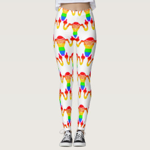 RBG Rainbow Uterus  Leggings