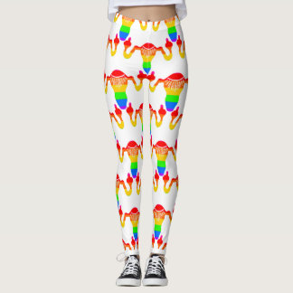RBG Rainbow Uterus  Leggings
