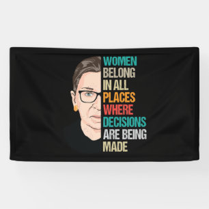 RBG, RBG Quote, Ruth Bader Ginsburg Banner