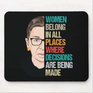 RBG, RBG Quote, Ruth Bader Ginsburg Mouse Mat