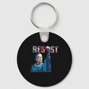 Rbg Resist Feminist Funny Quote Key Ring