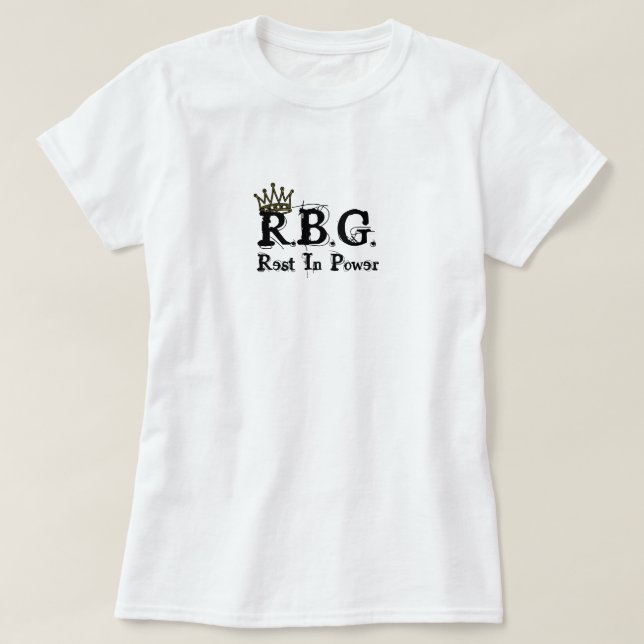 RBG Rest In Power, white T-Shirt (Design Front)