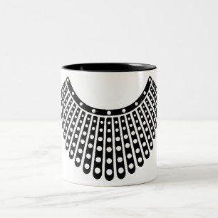 RBG Ruth Bader Ginsburg Dissenting Collar Two-Tone Coffee Mug