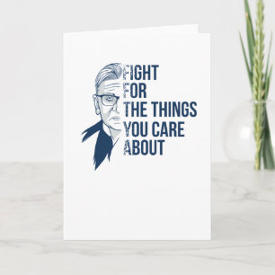 RBG Ruth Bader Ginsburg - Feminism Card