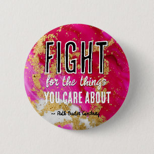 RBG Ruth Bader Ginsburg Quotes Feminist Liberal    6 Cm Round Badge