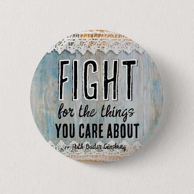 RBG Ruth Bader Ginsburg Quotes Feminist Liberal    6 Cm Round Badge (Front)