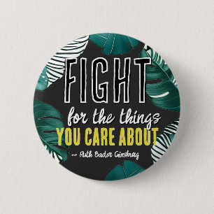 RBG Ruth Bader Ginsburg Quotes Feminist Liberal 6 Cm Round Badge