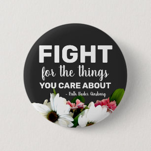 RBG Ruth Bader Ginsburg Quotes Feminist Liberal Bu 6 Cm Round Badge