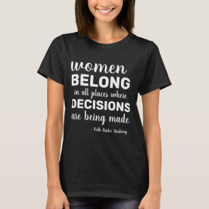 RBG Ruth Bader Ginsburg Quotes Feminist Liberal T-Shirt
