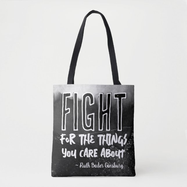 RBG Ruth Bader Ginsburg Quotes Feminist Liberal    Tote Bag (Front)