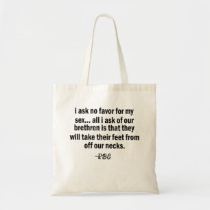 RBG, Ruth Badger Ginsburg, Strong Woman Tote Bag