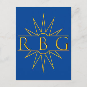 Rbg Sweat Golden Design Postcard