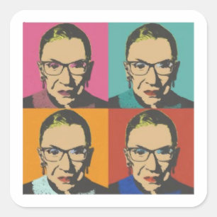 RBG Women's, Feminist, Feminist, Notorious RBG Square Sticker