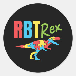 RBT Rex Registered Behavioural Therapist Classic Round Sticker