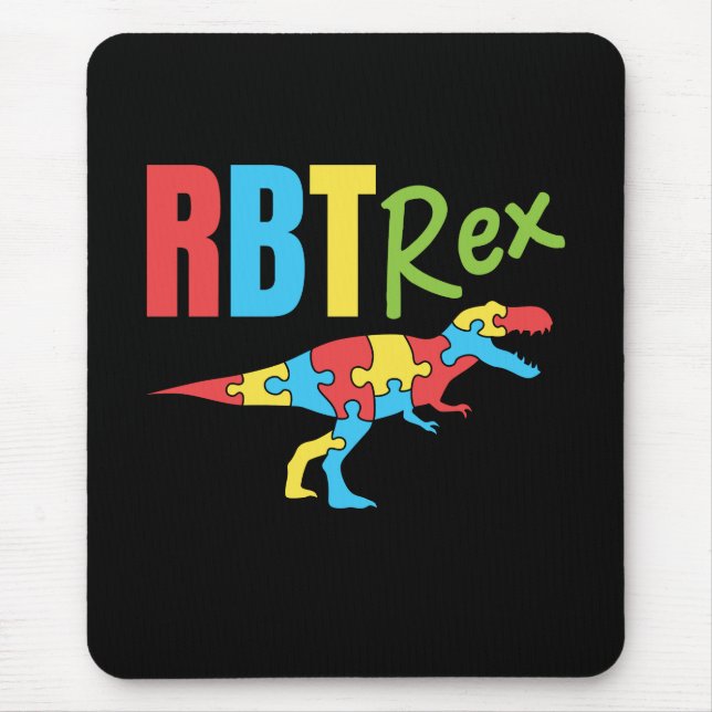 RBT Rex Registered Behavioural Therapist Mouse Mat (Front)