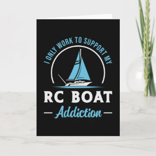 RC Boat Addiction Remote Model Funny RC Boats Card
