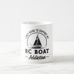 RC Boat Addiction Remote Model Radio RC Boats Coffee Mug