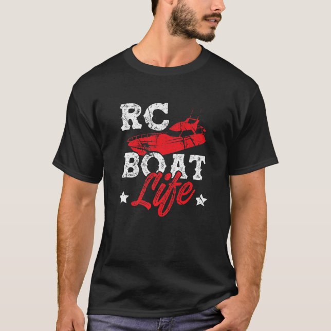 RC Boat Life Remote Control Boat Racing Collector T-Shirt (Front)
