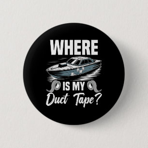 Rc Boats Remote Control Boat Cruise Duct Tape Rc C 6 Cm Round Badge