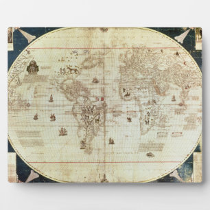 Rc C 2487 Map of the World, designed by Sebastien Plaque