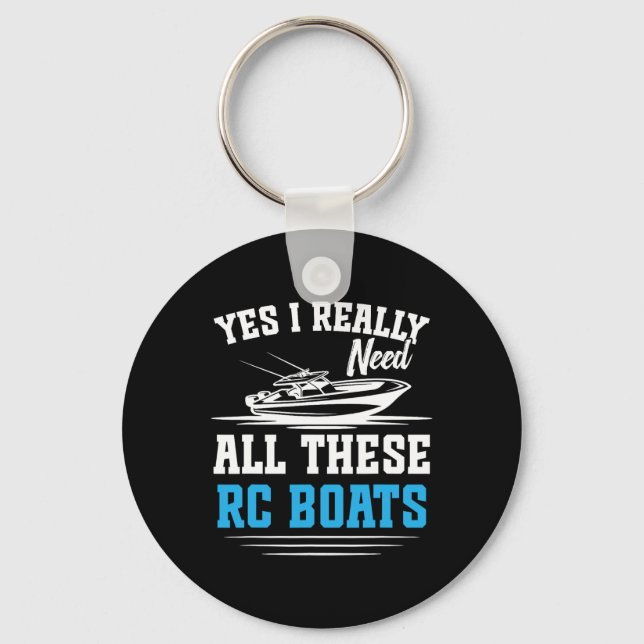 Rc Captain Remote Control Boat Cruise Need All Rc  Key Ring (Front)