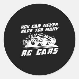 Rc Car Art For Men Women Kids Rc Racing Truck Rc C Classic Round Sticker
