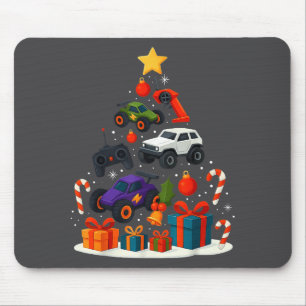 Rc Car Racing Racer Christmas Tree Xmas Mouse Mat