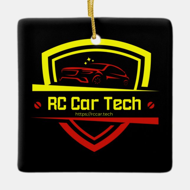RC Car Tech Christmas Ornament (Front)