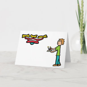 RC Drone Flying Card