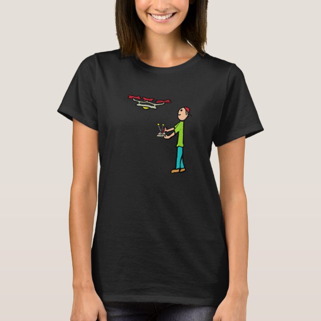 Rc Drone Flying T-Shirt (Front)